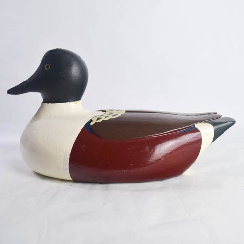 Solid Wood Duck Decoy Capt Evans Wharf by Lapean Awalt Bayswater Nova Scotia - Picture 6 of 13