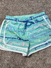 Champion Shorts Youth Girls 14/16 Mid Rise Lined Athletic Spell Out Pull On Blue