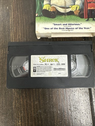Shrek VHS Special Edition Video Cassette Big Box 2001 Eddie Murphy *BOX WEAR* - Imagen 4 de 9