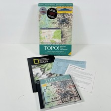 Topo Interactive Maps on CD-ROM Seattle Mount Rainier and Central Cascades