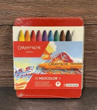 Caran D’ache 10 Neocolor I Permanent Wax Pastels