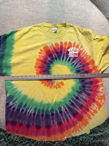Feltner's Whatta-Burger Shirt Mens 2XL Tie Dye Rainbow Graphic Restaurant Promo - Picture 6 of 9