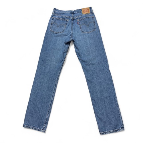 Levi's Jeans Men's Size 27x30 501 Button Fly Distressed Light Wash 1996 - Picture 2 of 9