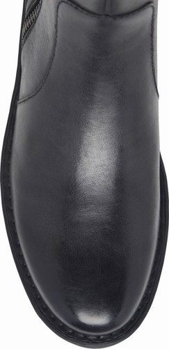 Stivaletti donna Born in pelle nera con cerniera laterale taglia 6M - Foto 2 di 3