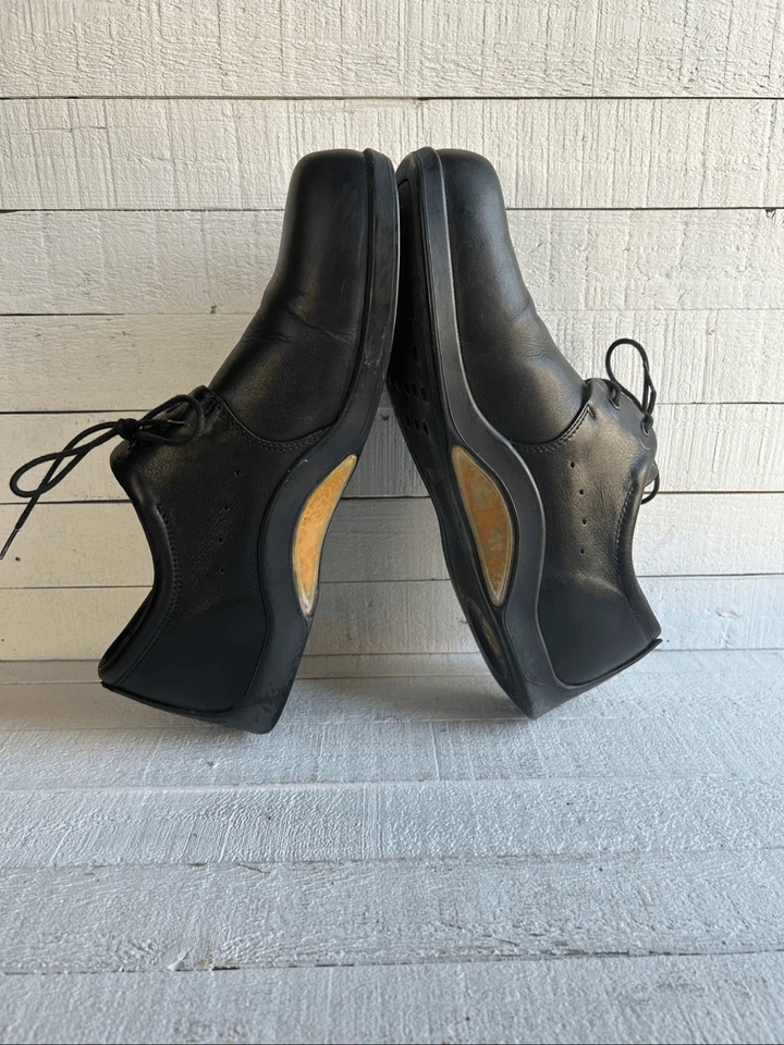 Zapatos Oxford Footprints by Birkenstock de cuero para hombre 43/10 negros plantilla cómoda Foto 4 de 4