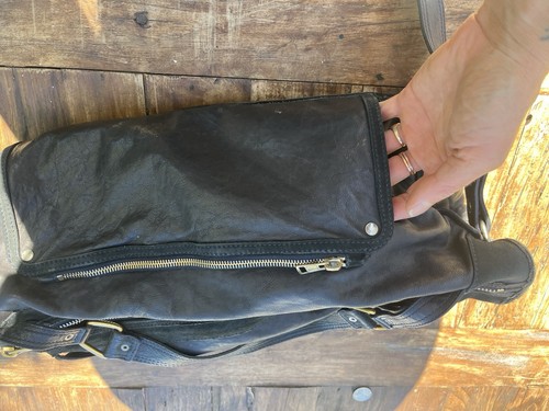 Celine Rider Tasche Phoebe Philo Ära City Y2K Olsen Twins Navy Blau Leder Wildleder - Bild 4 von 21