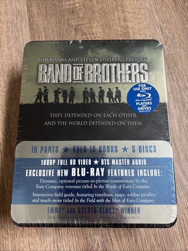 Brand New Sealed Band of Brothers (Blu-ray, 2001) In Steel Case Collectible
