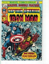 MARVEL DOUBLE FEATURE CAPTAIN AMERICA & IRON MAN #1 DEC 1973 MARVEL COMICS GROUP