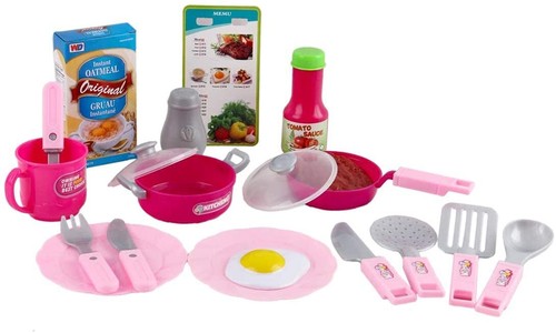 Kids Play Kitchen Pretend Kitchen Toy Set Cooking Role Gift w/Lights Sounds - Picture 112 of 156