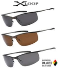 Xloop Mens POLARIZED Thin Metal Sunglasses Fishing Motorcycle Driving Biking