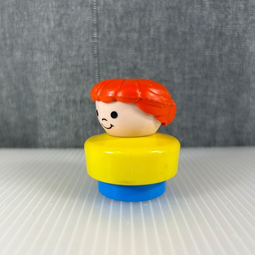 Fisher Price Little People Girl 2" Inch Figure Yellow Shirt 1990 Vintage - Picture 10 of 12