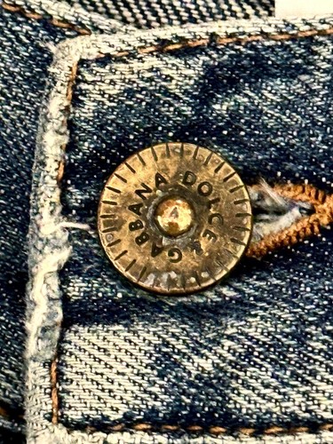 DOLCE & GABBANA CUSTOM DISTRESSED RIPPED JEANS Sz IT54 / UK44 - Picture 8 of 22