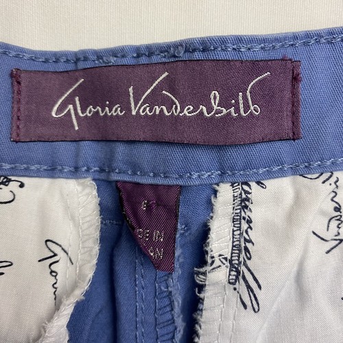 Pantalones para mujer Gloria Vanderbilt 6 Amanda Fit azul elástico ropa de trabajo informal - Imagen 9 de 10