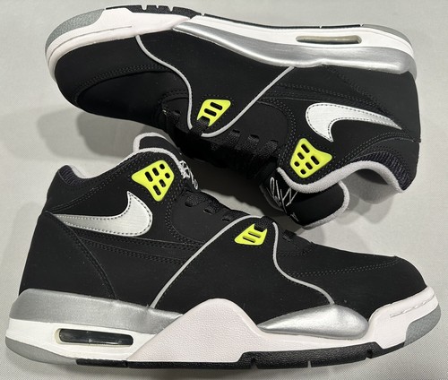 EXTREMELY RARE! Nike Air Flight 89 Black/Cyber 306252-090 Size 10.0 Volt Jordan - Picture 2 of 10
