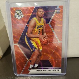 Talen Horton-Tucker - 2019-20 Mosaic RED wave prizm Rookie Card # 215 Lakers