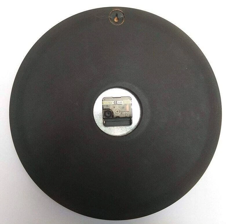 Antiguo reloj de pared de madera con acabado de 16 pulgadas de latón 1937 Londres artículo de decoración del hogar Foto 2 de 3