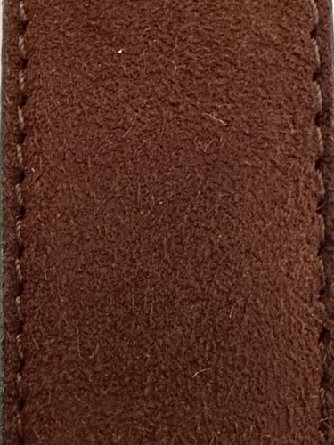 MORESCHI Brown Suede Belt 105/40 Gold Buckle Italy Nice Classic Adhustable New - Picture 16 of 23