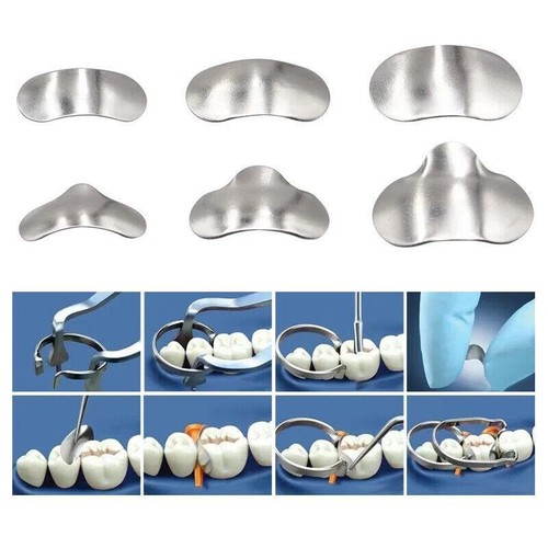 100x Matrices Dentales Bandas de matriz de metal contorneadas se Dentista - Imagen 9 de 12