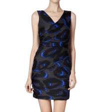 Halston Heritage abstract print mini dress size 12