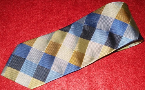 CHARLES TYRWHITT MADE IN ITALY MULTI COLOR CHECK TIE - NECKWEAR - DESIGNER TIES.
