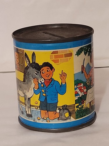 Rare Vintage/Retro Tin Story Bank/Moneybox, Donkey, Boy & Butcher - Picture 11 of 13