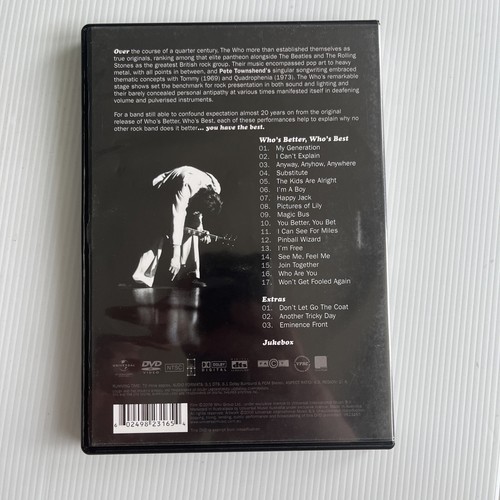 The Who - Who's Better Who's Best Rock N Roll DVD NTSC - VGC R1 ๐บ๐ธ USA IMPORT - Picture 2 of 5