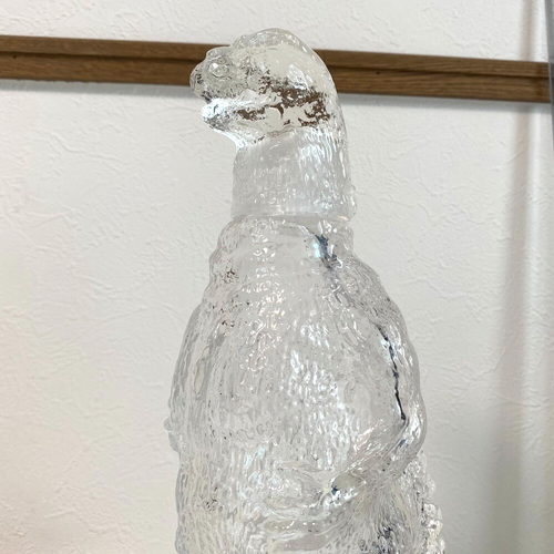 1980s Godzilla Decanter Vintage Clear Glass Limited Bottle H11..4" 680ml JAPAN - Picture 9 of 13