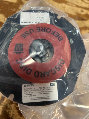 BRADY B33-187-2-312-2 PERMASLEEVE .187 X 1" MANICOTTI PER MARCATURA FILO TERMORETRAIBILE NUOVI - Foto 3 di 3