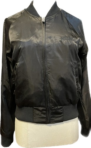 Diesel Damen Gr. XS schwarz Satin Sukajan bestickt Wende Bomberjacke - Bild 9 von 13