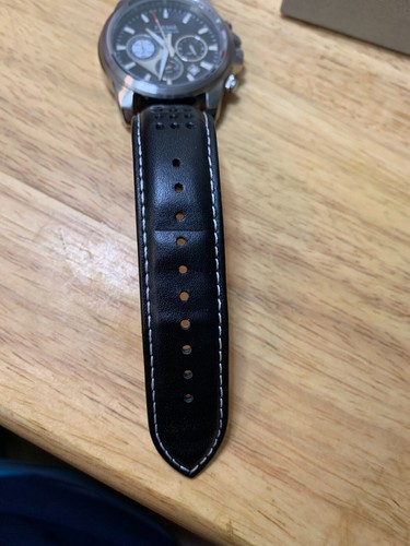 Pulsar Men's Chronograph VD53-X015 Leather Strap Watch - New Battery - Picture 5 of 7