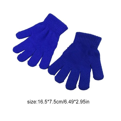 Einfache Strick Stretch Winter warme Unisex Handschuhe - Einheitsgröße - Bild 10 von 10