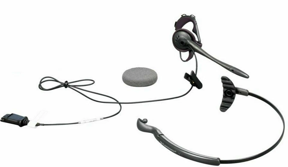 Pre-Owned Plantronics H141N Mono DuoSet Convertible Phone QD Headset 45273-02 - Image 3 of 4