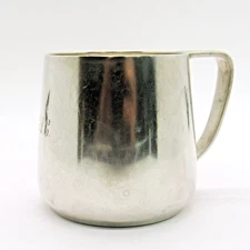VINTAGE STERLING SILVER TIFFANY & CO. .925 20272 BABY CHILDS CUP MUG MONO "CAC"
