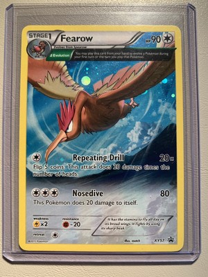 Pokemon Card Full Art Fearow Holo 1st Print Edition Xy57 Ex M Ultra Rare Ebay