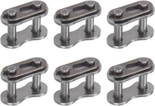 16Pcs #40 Chain Master Connector Link Roller, 1/2" Pitch Carbon Steel, Standard