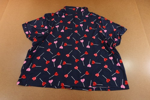 Old Navy Womens Size 3X Heart Print Short Sleeve Classic Pajama Pant Set NWT - Picture 8 of 14