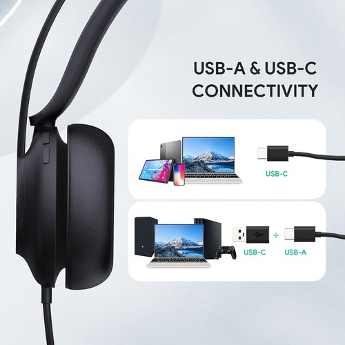 Plug and Play Wired Headset with Noise Cancellation - Microsoft Teams Certified - Picture 7 of 8