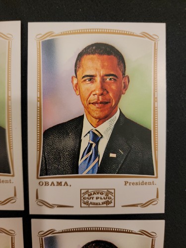 (4) 2009 Topps Mayo's Cut Plug Barack Obama President #205 - Picture 3 of 10