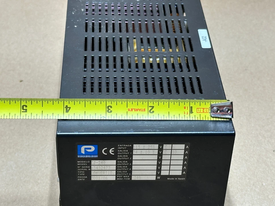 Convertidor de potencia 240W PREMIUM CJ-240 entrada115V 120V / salida 25V DC/DC Foto 2 de 4