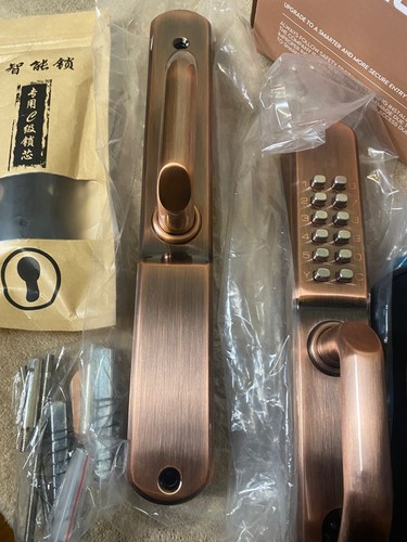 Diama Mechanical Keyless Entry Door Lock Bronze