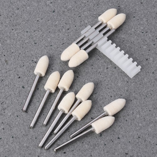 12PCS Lucidatura Lana Punta Conica Feltro Feltro Lucidatura Utensili Rettifica - Foto 5 di 11