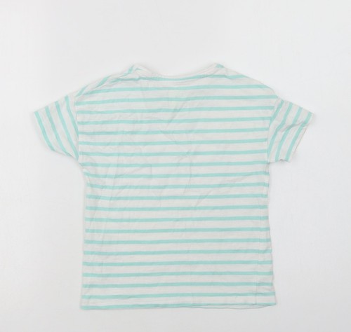 F&F Girls Green Cotton blend T-Shirt Size 5-6 Years - Picture 2 of 12