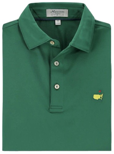 2025 Masters Medium Peter Millar Men's Golf Shirt Augusta National Green Polo - Picture 1 of 7
