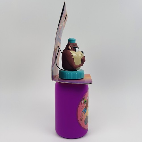Vintage 1995 Taz Tasmanian Devil 11oz Juice Bottle Sipper Top Looney Tunes New - Picture 8 of 15