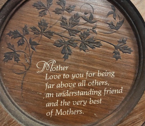 Vintage Mutter Holztafel Mutter Gedicht Freundin rund 9" tolles Geschenk für Mama - Bild 2 von 5