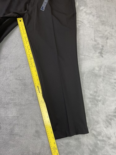 Grafton Black Pants Men’s ALTERED SHORT 38x27.5 Polyester Rayon Spandex NWOT - Picture 6 of 15
