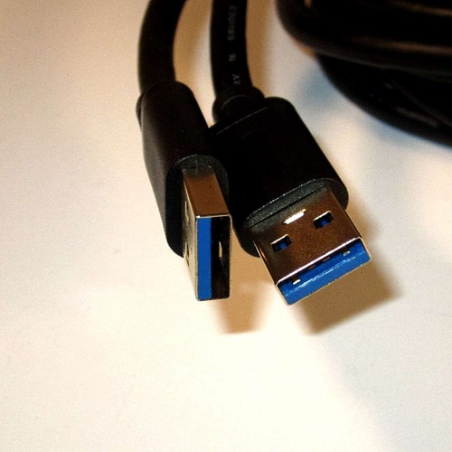 16ft (5m) USB 3.0 cable a(M) to A(M) Gold Plated Black - Picture 2 of 3