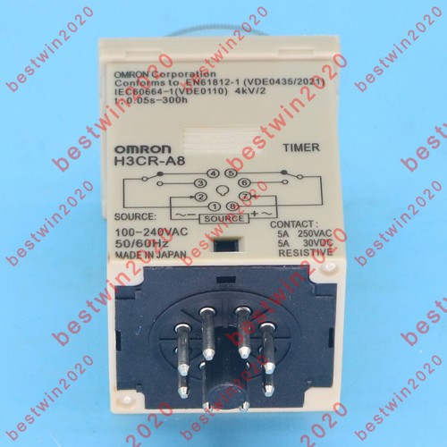 NEW IN BOX OMRON H3CR-A8 ( H3CRA8 )Timer 100-240VAC Free shipping - Picture 1 of 5