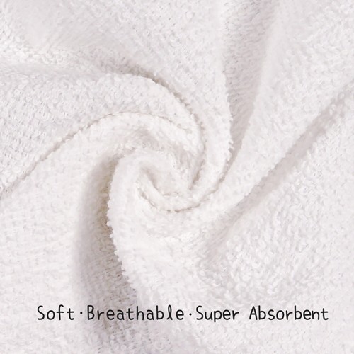 Baby Washcloths 100% Cotton Bath Cloth Soft Newborn Face Wipes 10 x 10", 24 Pack - Picture 25 of 29