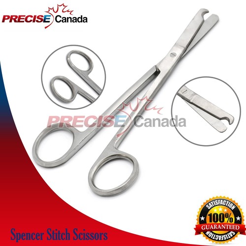 Lotto 3 pezzi forbici punto Littauer Spencer 5,5" strumenti di sutura medica - Foto 2 di 3